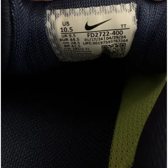 Nike Men Sz 10.5 Air Zoom Pegasus 41 Midnight Navy Blue Running Shoes FD2722-400