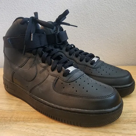 Nike Mens Air Force 1 High '07 Sneaker Shoes CW2290-001 Triple Black Size 11