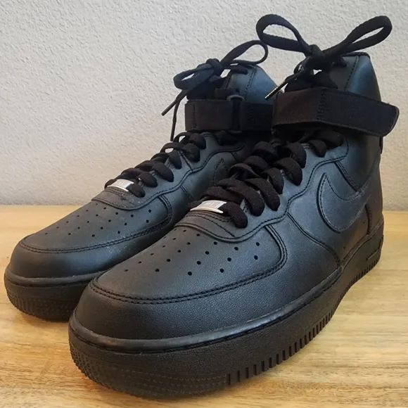 Nike Mens Air Force 1 High '07 Sneaker Shoes CW2290-001 Triple Black Size 11