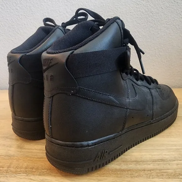 Nike Mens Air Force 1 High '07 Sneaker Shoes CW2290-001 Triple Black Size 11