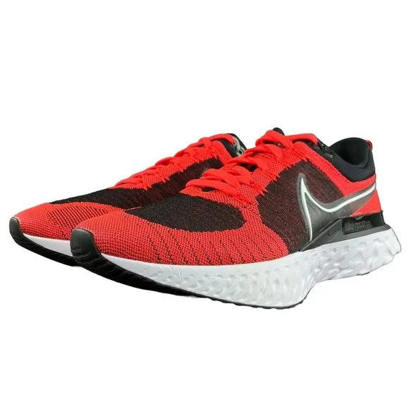 Nike Men's React Infinity Run FK 2 Crimson Black Running Shoes CT2357-600 Sz 14