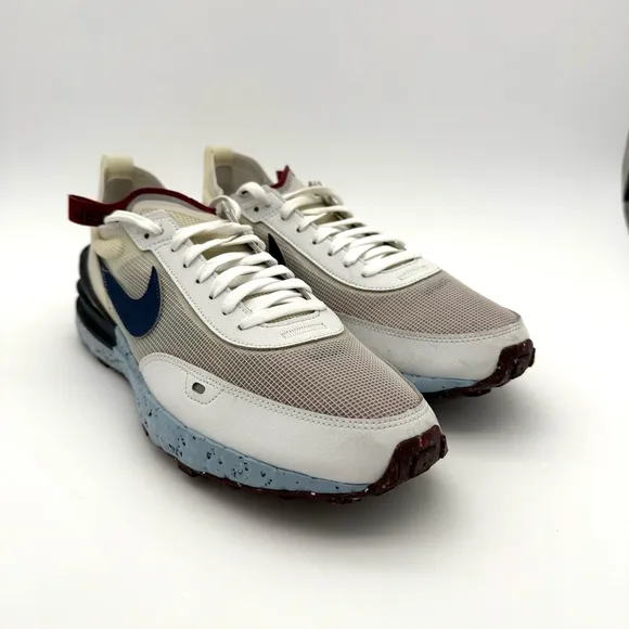 Nike Mens Waffle One Crater Size 11.5 Shoes 'Summit White Blue Void' Running USA