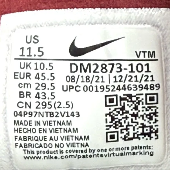 Nike Mens Waffle One Crater Size 11.5 Shoes 'Summit White Blue Void' Running USA