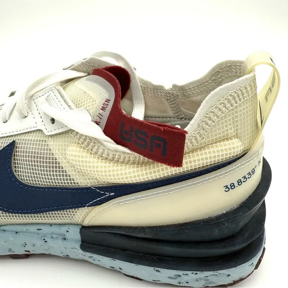 Nike Mens Waffle One Crater Size 11.5 Shoes 'Summit White Blue Void' Running USA
