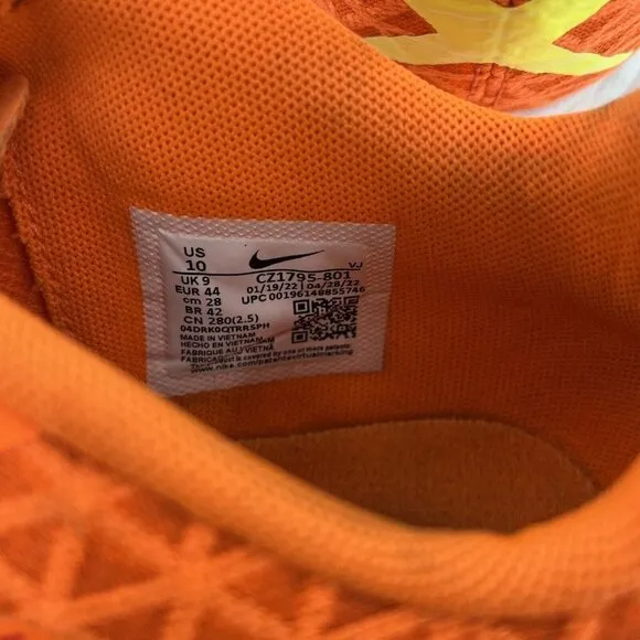 Nike Mens Zoom Rival XC 5 CZ1795-801 Orange Running Cleats Shoes Size 10 Spikes