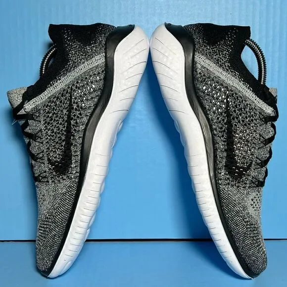 Nike Mens FR Flyknit 2018 Running Shoes in Oreo