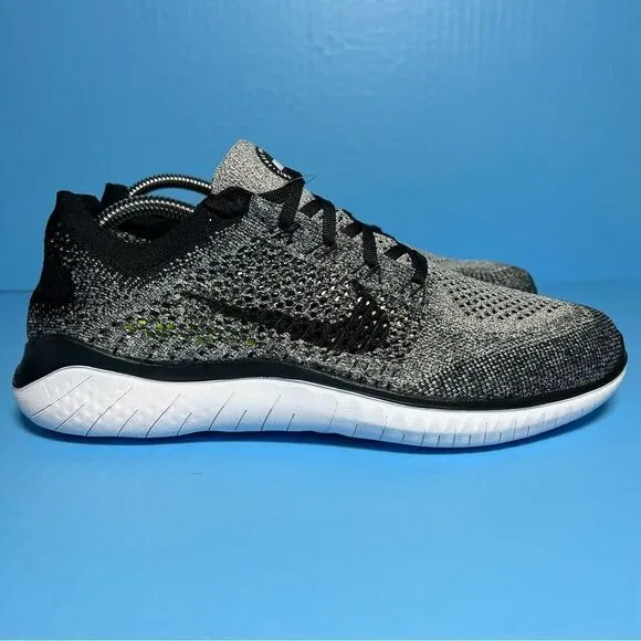 Nike Mens FR Flyknit 2018 Running Shoes in Oreo