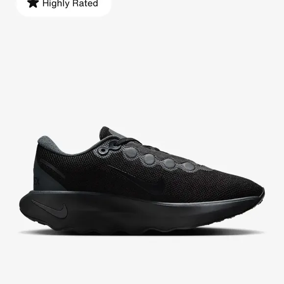 Nike Motiva Black Gore Tex walking invisible fit shoes