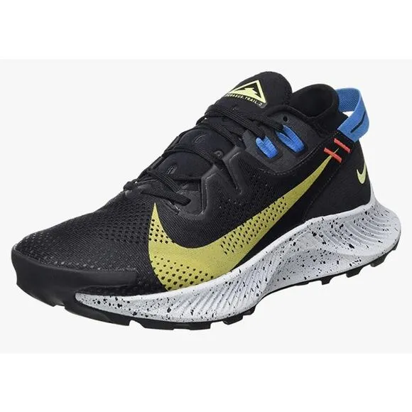 Nike Pegasus Trail 2 Black Sulfur Running Hike Shoes CK4305 Mens Size 9.5 NEW