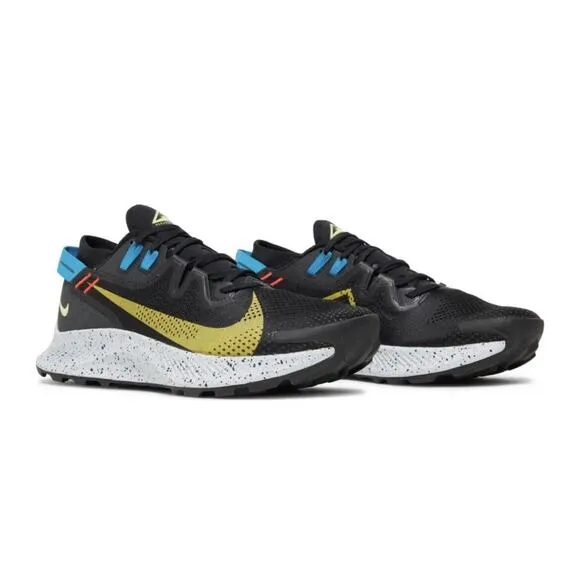 Nike Pegasus Trail 2 Black Sulfur Running Hike Shoes CK4305 Mens Size 9.5 NEW