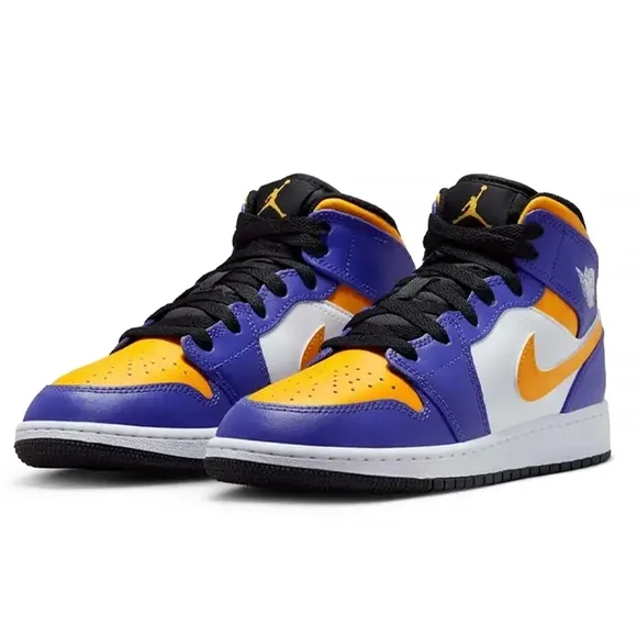 Nike Purple and Gold Sneakers