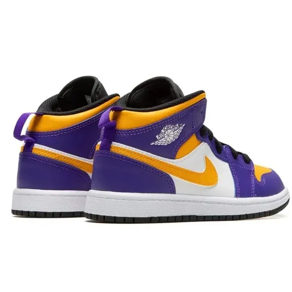 Nike Purple and Gold Sneakers