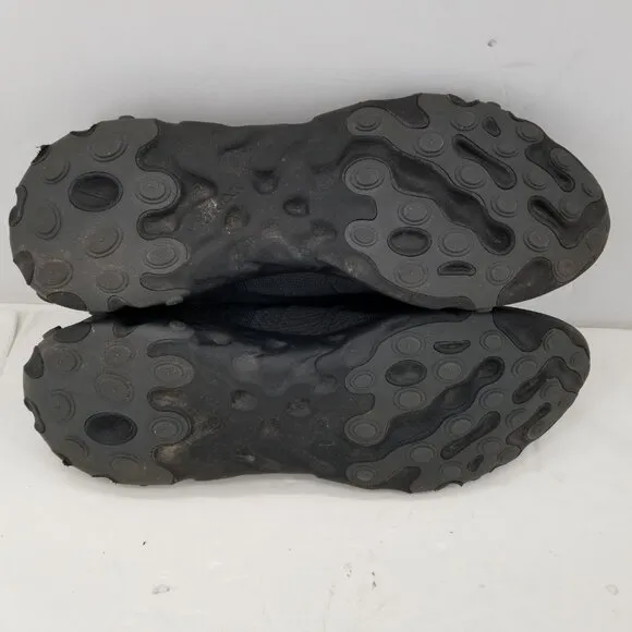 Nike React Element 55 Running Shoes BQ6166-008 Triple Black Men's Size 11.5