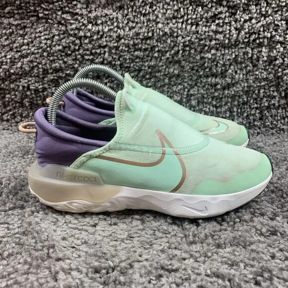 Nike React Flow Running Shoes Mint Foam DD3724 300 Youth 6