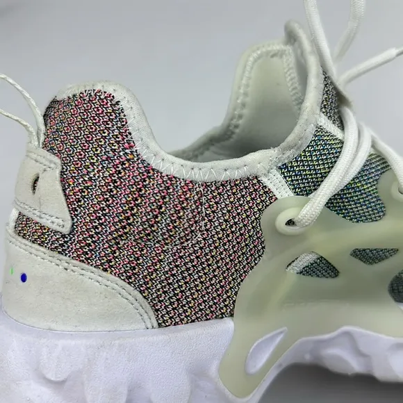 Nike React Presto Flyknit Multi Blue/Green/Red Running Shoes. Mens Size 12. EUC.