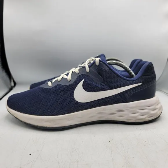 Nike Revolution 6 Next Nature Mens 12 Midnight Blue Athletic Shoes DC3728-401