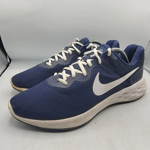 Nike Revolution 6 Next Nature Mens 12 Midnight Blue Athletic Shoes DC3728-401