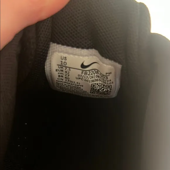 Nike Revolution Women's Black Running Shoes, Size 10