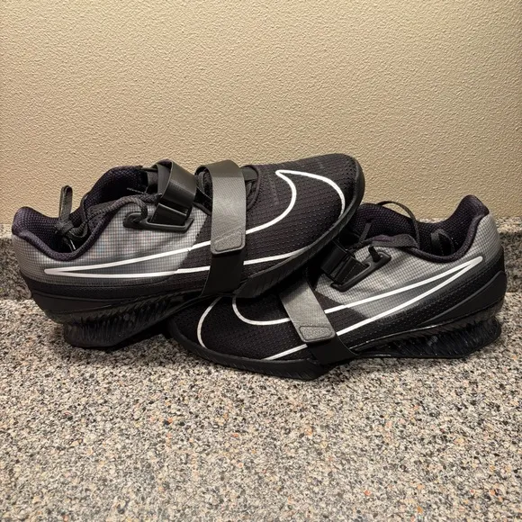 Nike Romaleos 4 Weightlifting Shoes Mens 13 CD3463-010 Black White Lifters✅