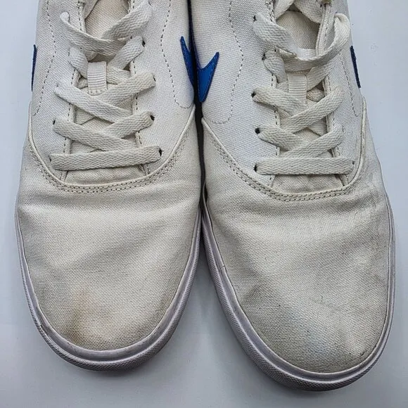 Nike SB Charge Mens Size 11.5 White Signal Blue Sneaker Shoes Casual Athletic