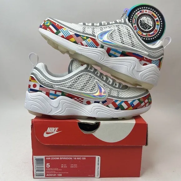 Nike Shoes Air Zoom Spiridon ‘16 NIC QS”International Flag” 2023