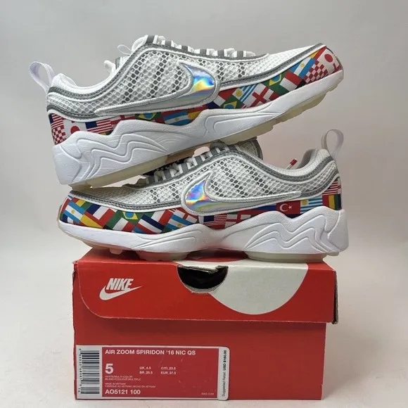 Nike Shoes Air Zoom Spiridon ‘16 NIC QS”International Flag” 2023