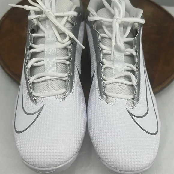 Nike Shoes Mens 10.5 Vapor Edge Shark 2 Fastflex DH5088-102 White Silver Cleats