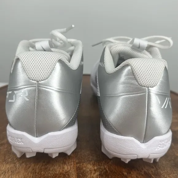 Nike Shoes Mens 10.5 Vapor Edge Shark 2 Fastflex DH5088-102 White Silver Cleats