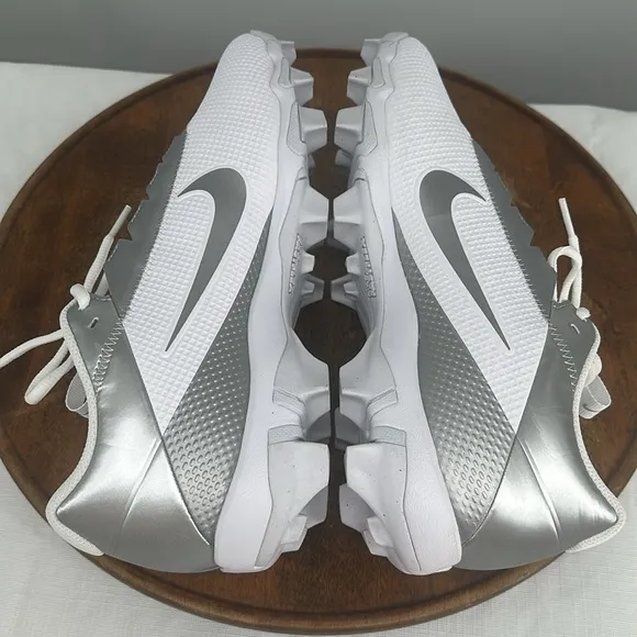 Nike Shoes Mens 10.5 Vapor Edge Shark 2 Fastflex DH5088-102 White Silver Cleats