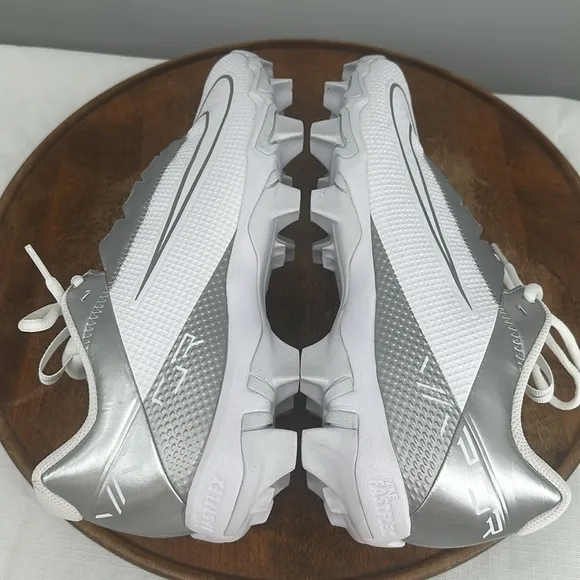Nike Shoes Mens 10.5 Vapor Edge Shark 2 Fastflex DH5088-102 White Silver Cleats