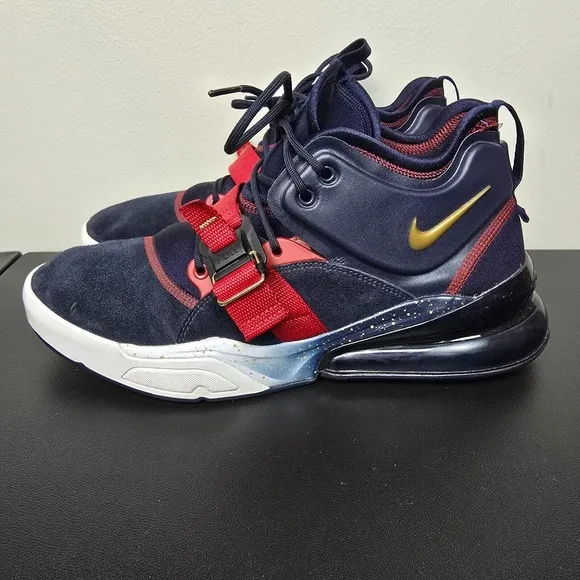 Nike Shoes Mens Size 12 Blue Air Force 270 Olympic Dream Team Strap AH6772-400