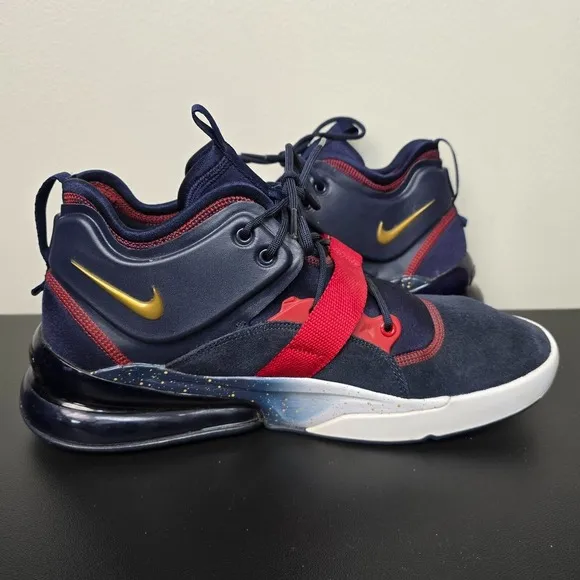Nike Shoes Mens Size 12 Blue Air Force 270 Olympic Dream Team Strap AH6772-400