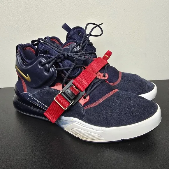Nike Shoes Mens Size 12 Blue Air Force 270 Olympic Dream Team Strap AH6772-400