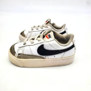 Nike Shoes Toddler 5c Blazer Low 77 Kids White Gray Black Strap DA4076-101