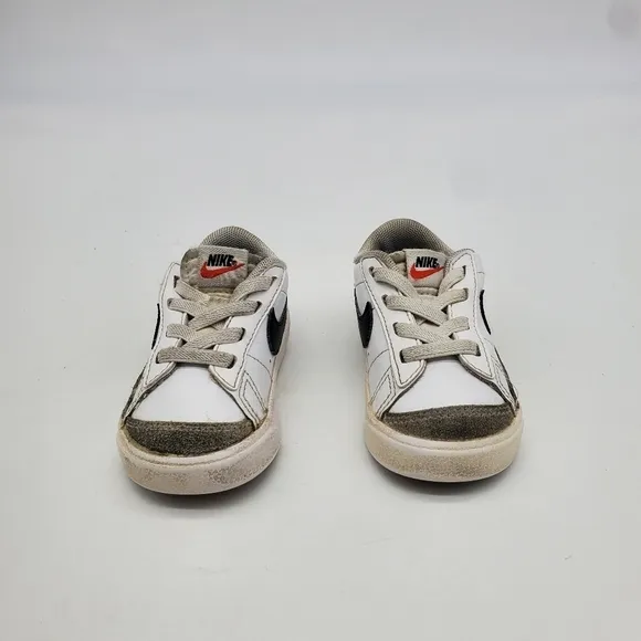 Nike Shoes Toddler 5c Blazer Low 77 Kids White Gray Black Strap DA4076-101
