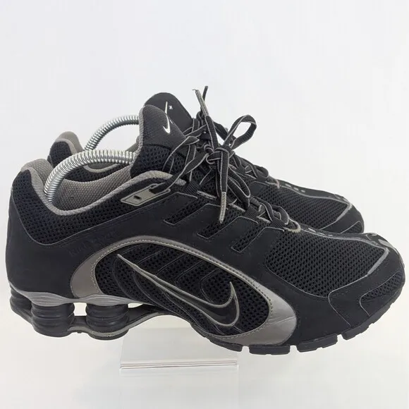Nike Shox Navina Sneakers Women's 10 | Men's 8.5 Triple Black Sparkle Running