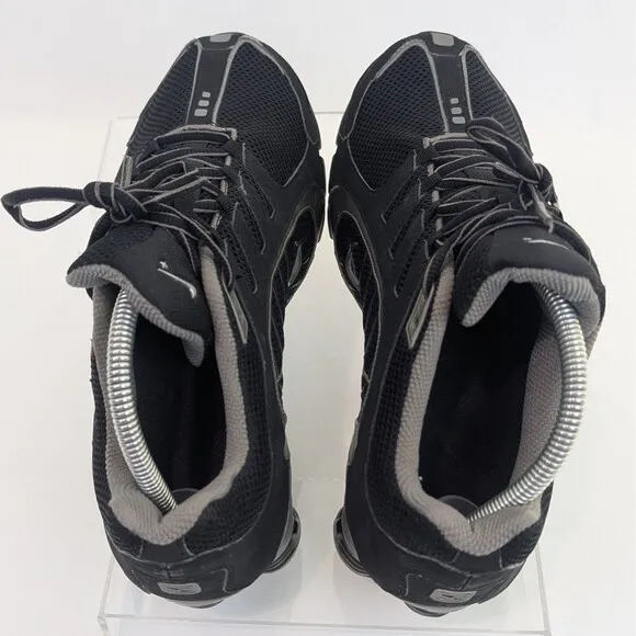 Nike Shox Navina Sneakers Women's 10 | Men's 8.5 Triple Black Sparkle Running