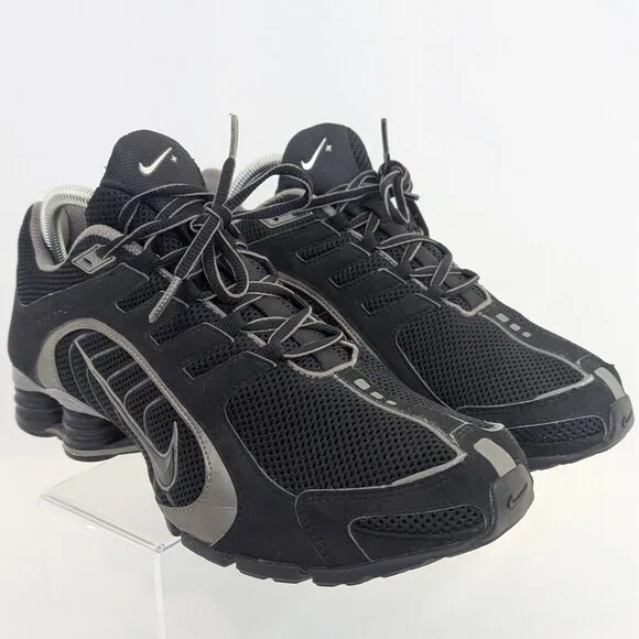 Nike Shox Navina Sneakers Women's 10 | Men's 8.5 Triple Black Sparkle Running