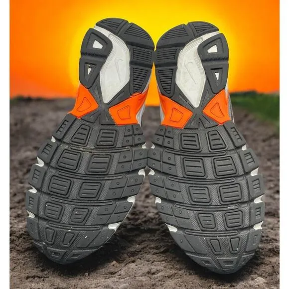NIKE Sports Initiator Gray Orange Max Comfort Running Shoes Mens 9 Fast Ship