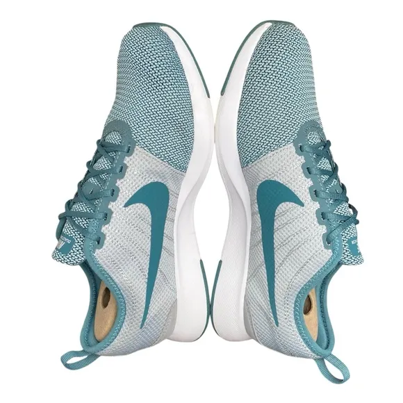 Nike Teal Green DualTone Racer Athletic Running Shoes Sneakers Size 6Y EUC