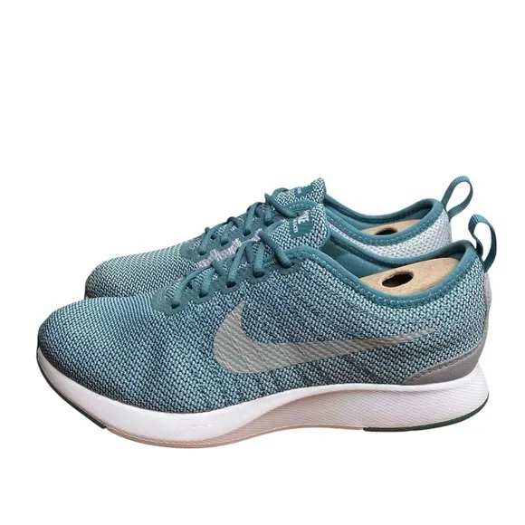 Nike Teal Green DualTone Racer Athletic Running Shoes Sneakers Size 6Y EUC