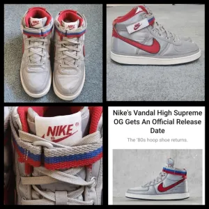 Nike Vandal Supreme 2017 release date 6.5 Youth Colorway silver red blue white
