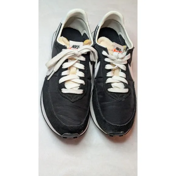 Nike Waffle Trainer 2 YTH Sz. 7 Athletic Shoe BLK/WHT Unisex Sneaker #DC6477-001