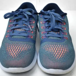 Nike Womens Blue Orange White‎ Lunar Epic Size 8