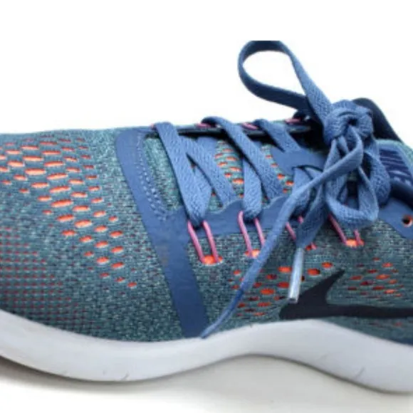 Nike Womens Blue Orange White‎ Lunar Epic Size 8