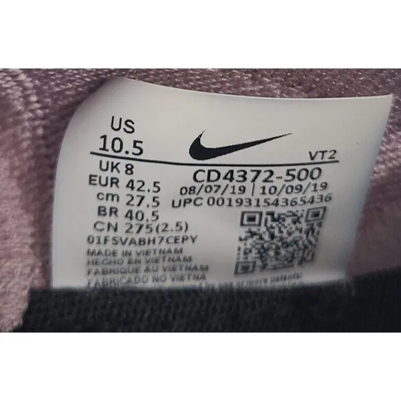 Nike Womens React Infinity Run FK Running Shoes Plum CD4372-500 Women’s Sz 10.5