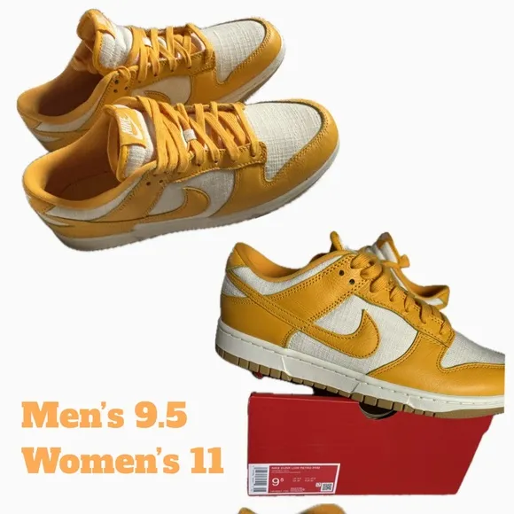 NIKE Yellow and White Sneakers