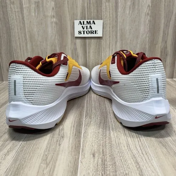 Nike Zoom Pegasus 40 USC Trojans Running Shoes White DZ6003-100 Men’s Size 12.5