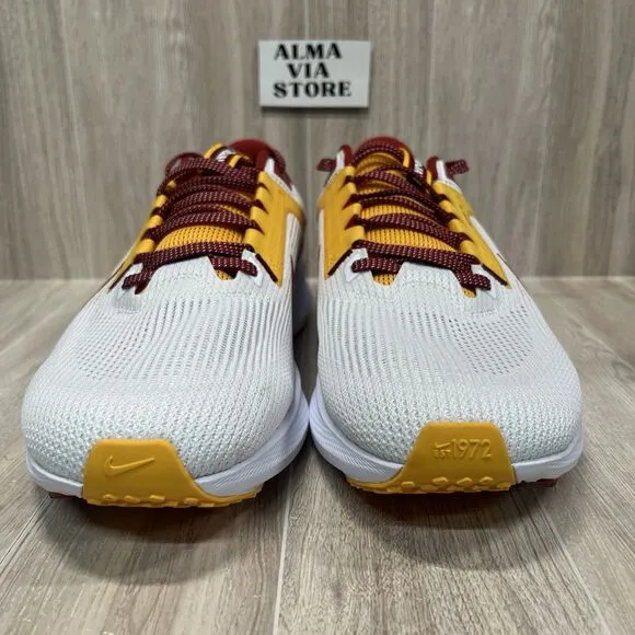 Nike Zoom Pegasus 40 USC Trojans Running Shoes White DZ6003-100 Men’s Size 12.5
