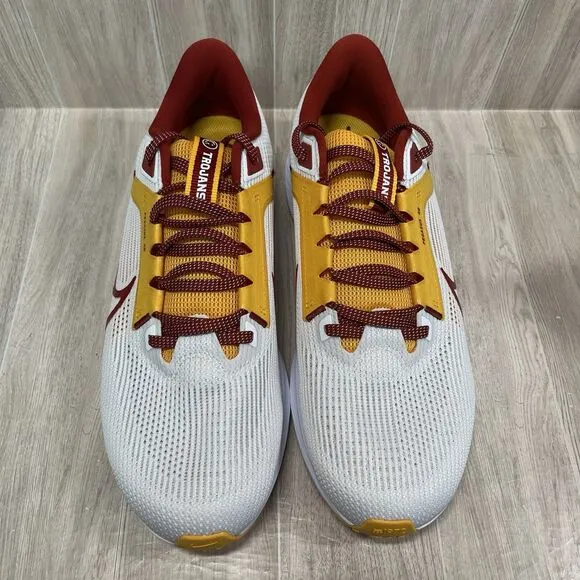 Nike Zoom Pegasus 40 USC Trojans Running Shoes White DZ6003-100 Men’s Size 12.5